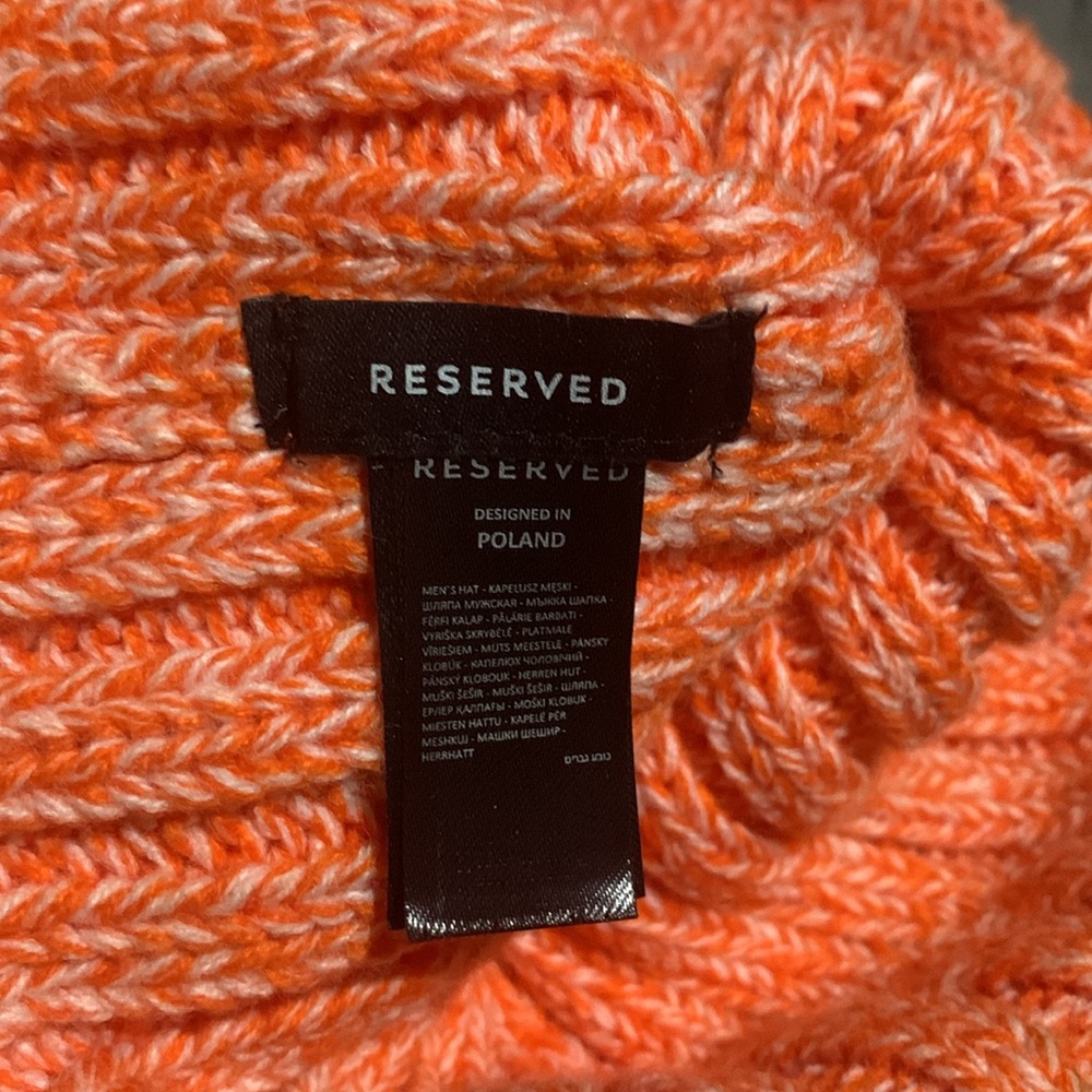 ❄️ Reserved Brand Orange Beanie New - Picture 2 of 3